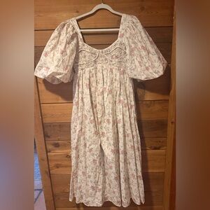 Floral Puff Sleeve Dress